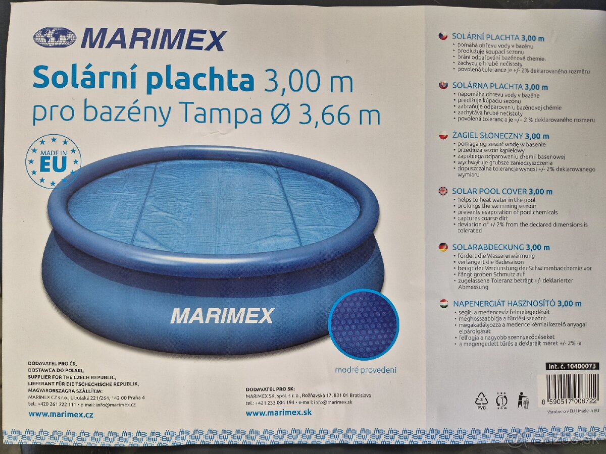 Predám solárnu plachtu 3m