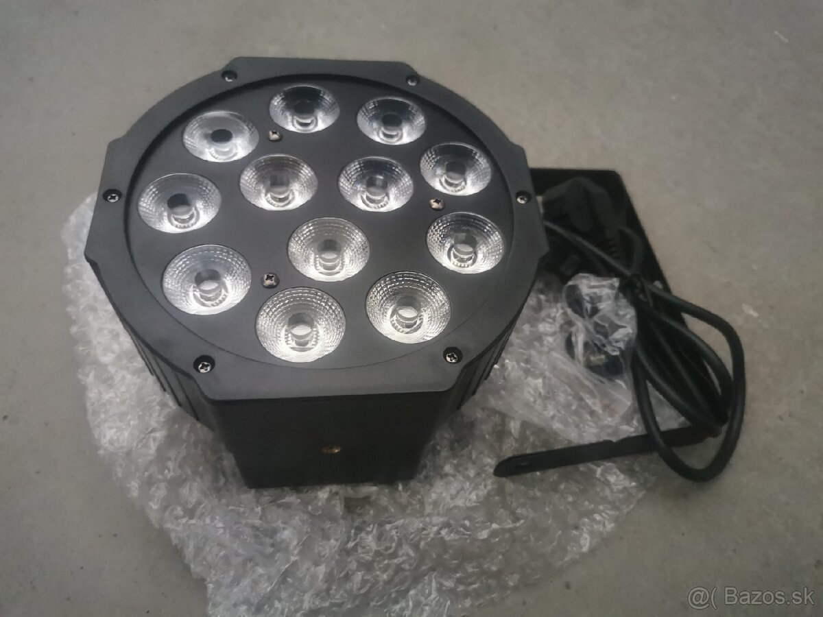 Led par 12x18w rgbwa uv (cena do 26.6.)