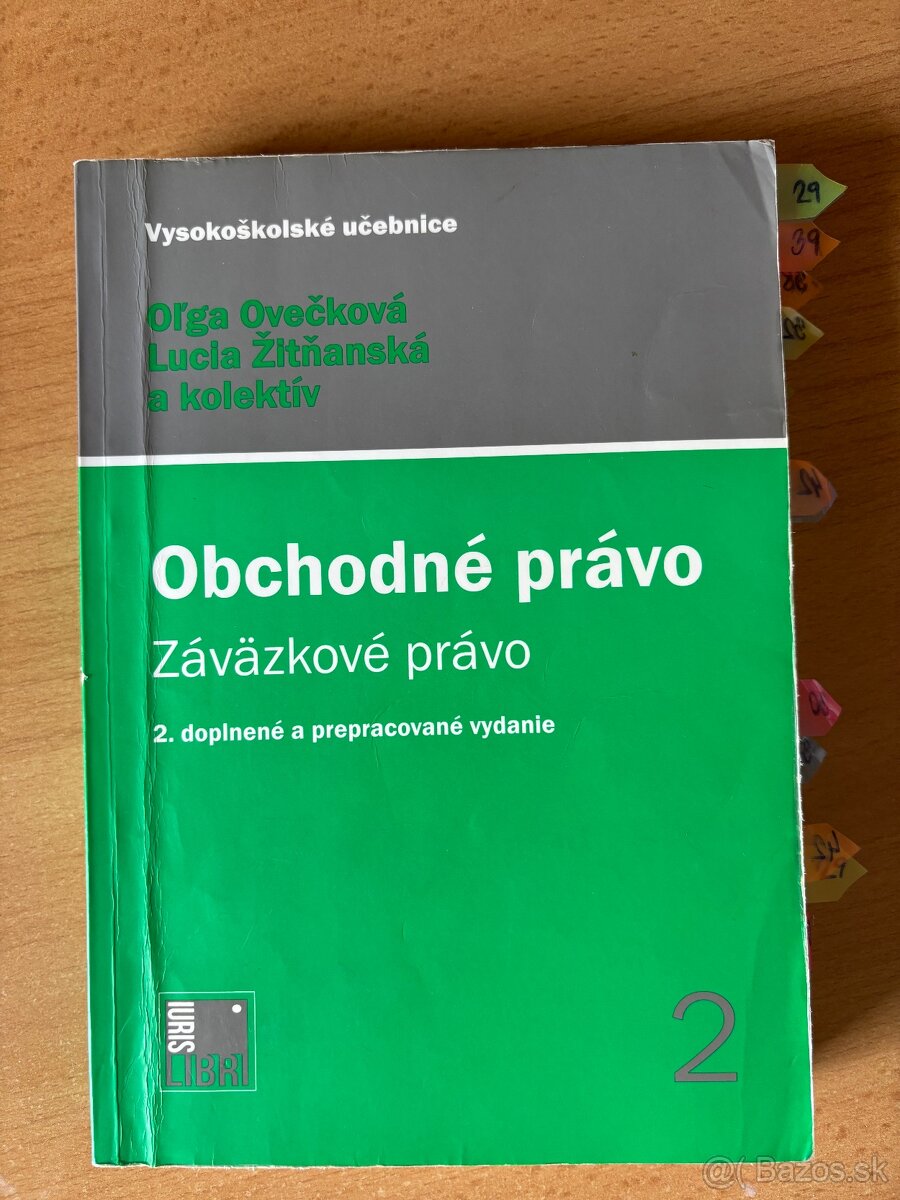 Kniha Obchodné právo - Záväzkové právo (O. Ovečková a kol.)