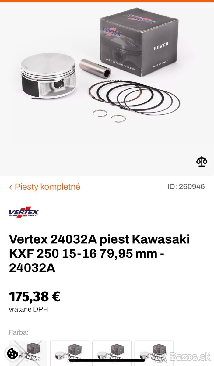 Piest KXF250