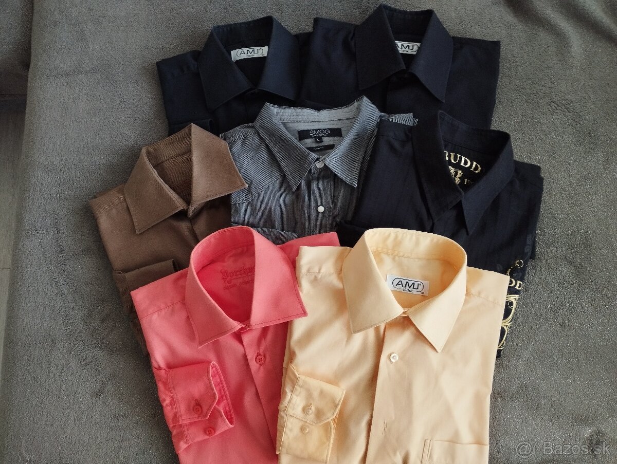 Pánske košele 7 kusov iba za 10 EUR