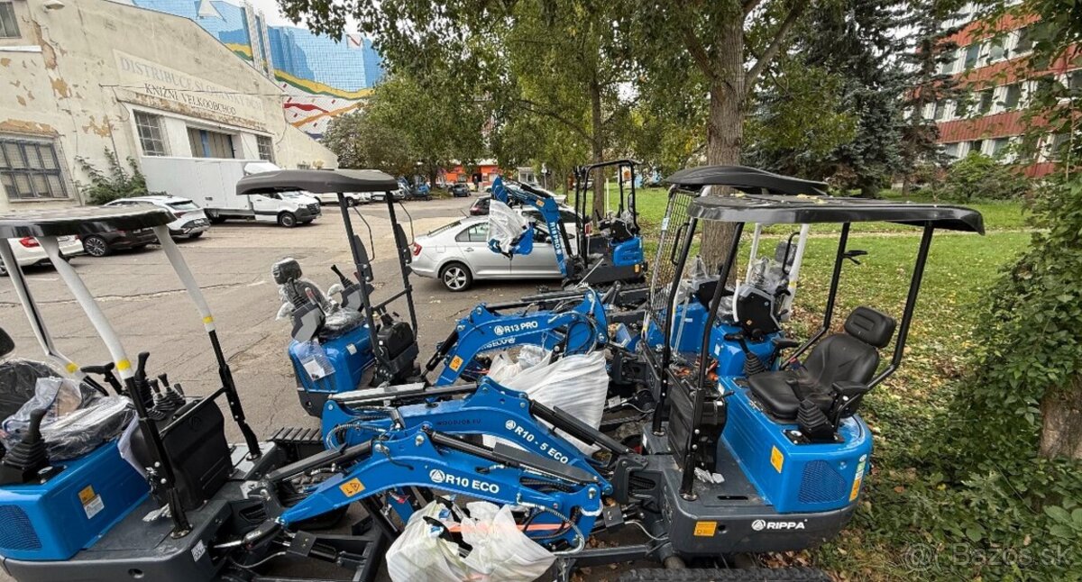 Minibagr minirypadlo rypadlo RIPPA R18 Motor Kubota