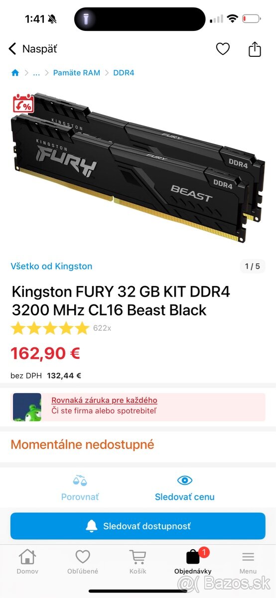 Kingston HyperX 32 Gb ddr4 (2x16gb)