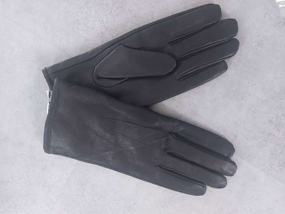 Pánske kožené rukavice čierne na zimu