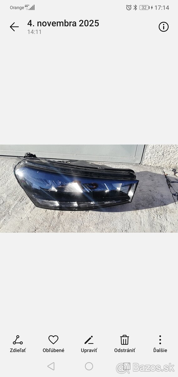 Škoda fabia 4 predné led svetlo