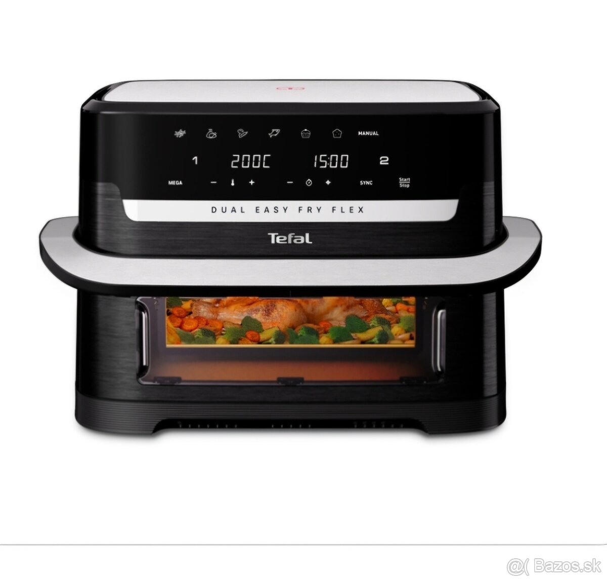 Teplovzdušná fritéza Tefal Dual Easy Fry Flex 9 l