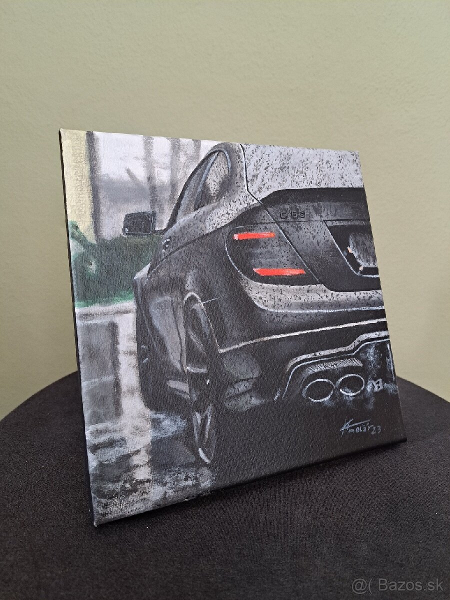 Akrylová maľba | Mercedes Benz C63