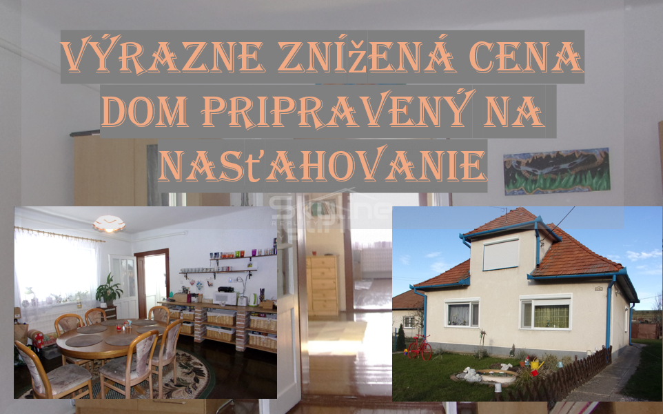 REZERVOVANÉ zariadený rodinný dom, pozemok 1622 m2, Čaka, L