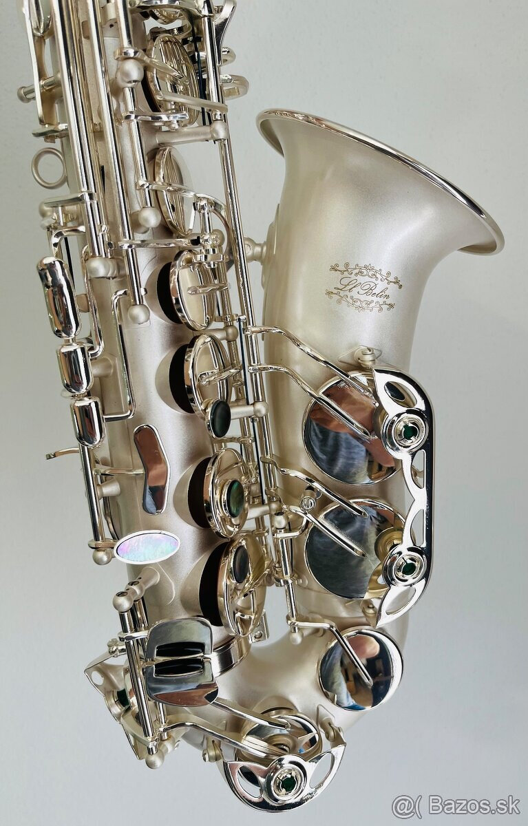 Predám nový Es- Alt saxofón- LE BELIN -SILVER- MAS 668 (Post
