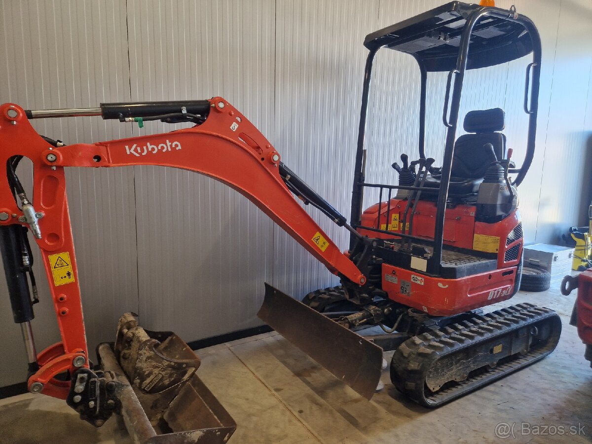 Minibager Kubota u17 600 mth