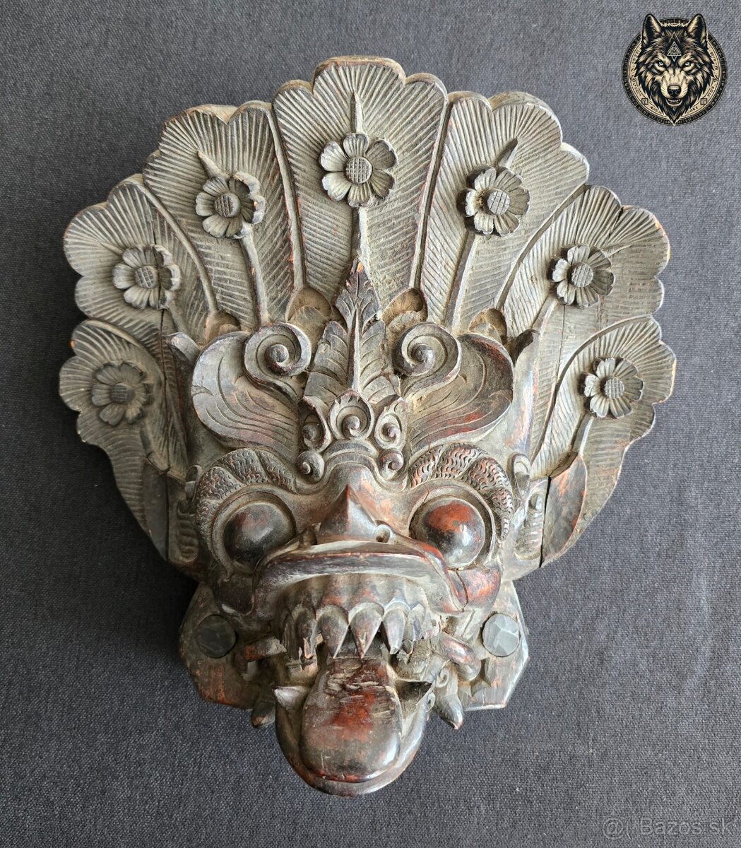 Rituálna maska BARONG – Bali, Indonézia