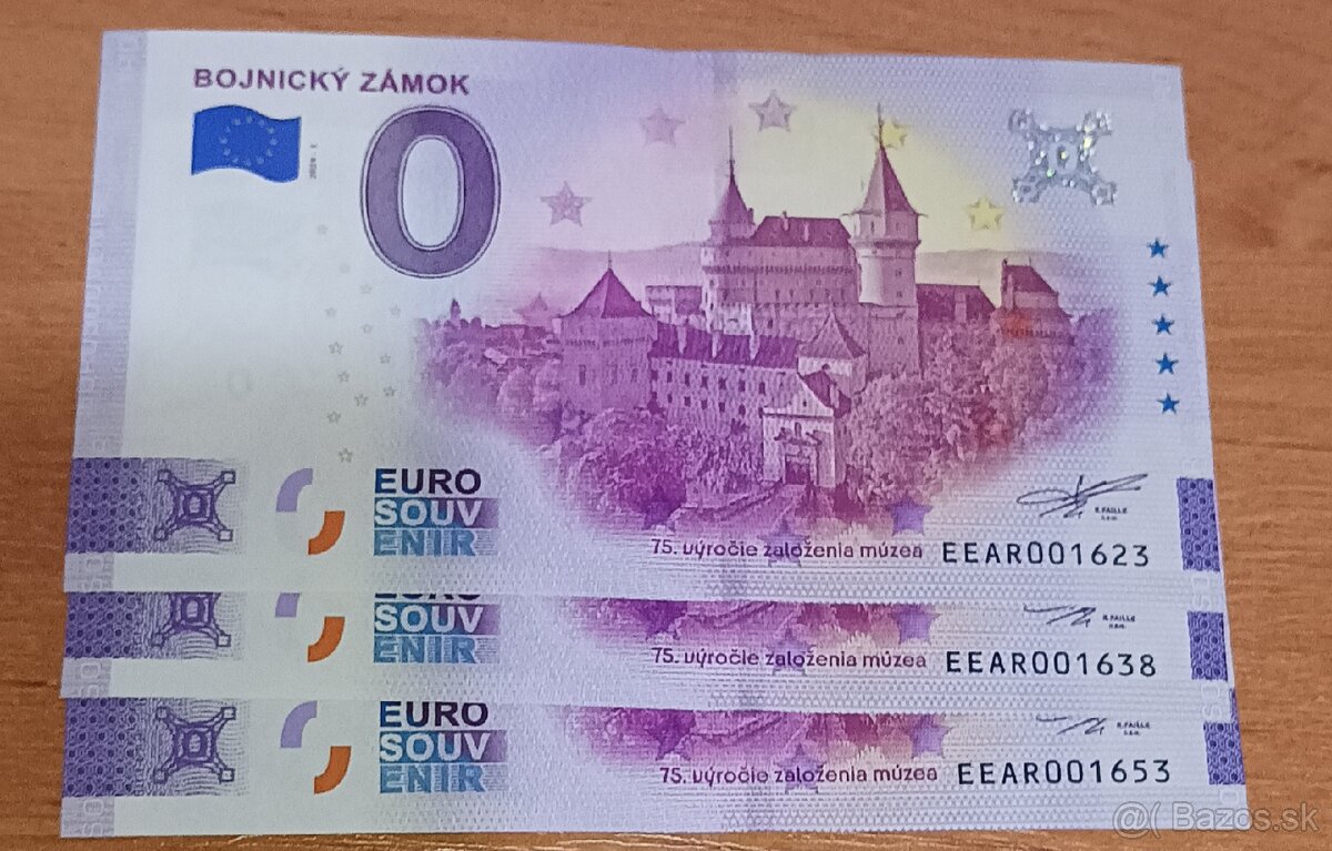 0€ bankovka, 0 eurova bankovka, 0 euro bankovka