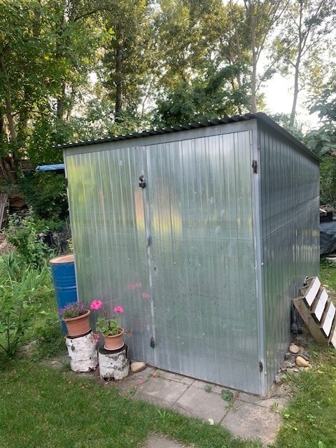 Plechová garáž, úschovňa 2 x 3 m