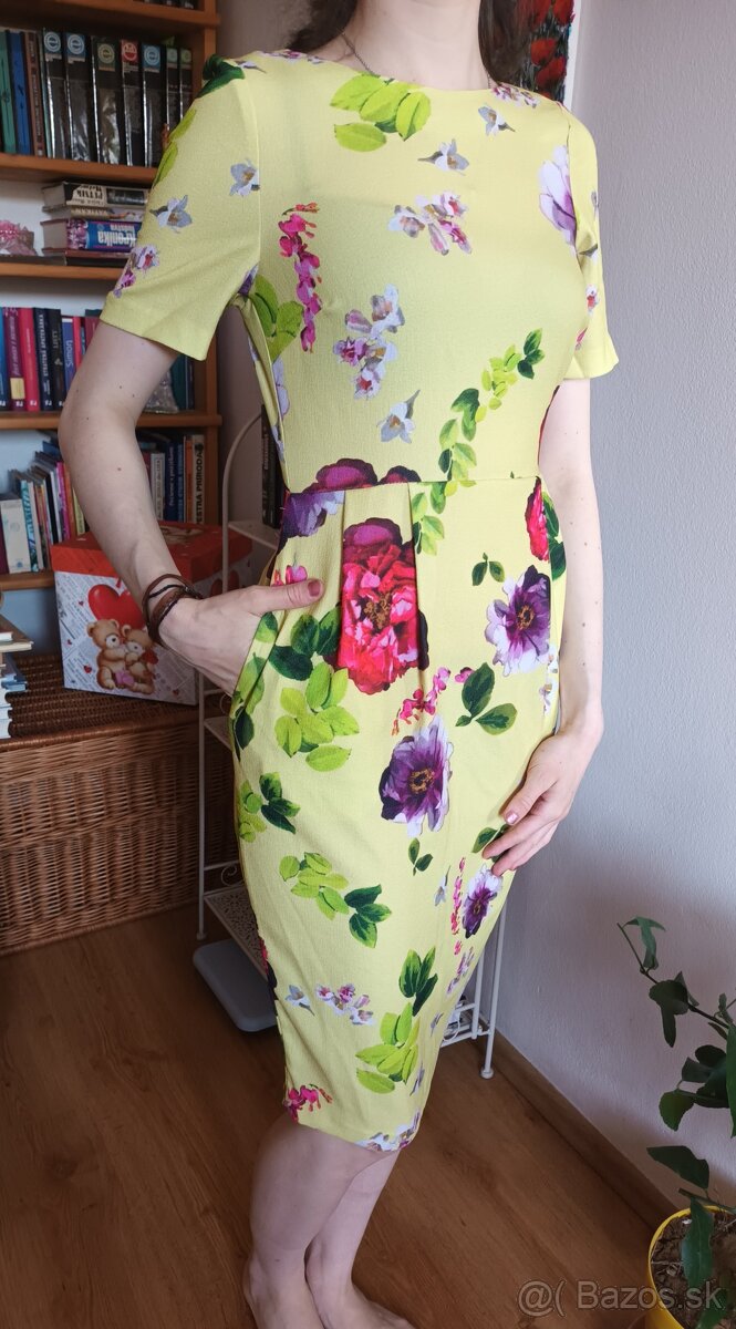 Dámske letné žlté šaty