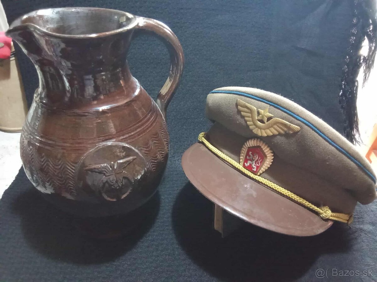 CSLA Letectvo dzban+capica kpt.letectva RRR -dar od MNO .CSR