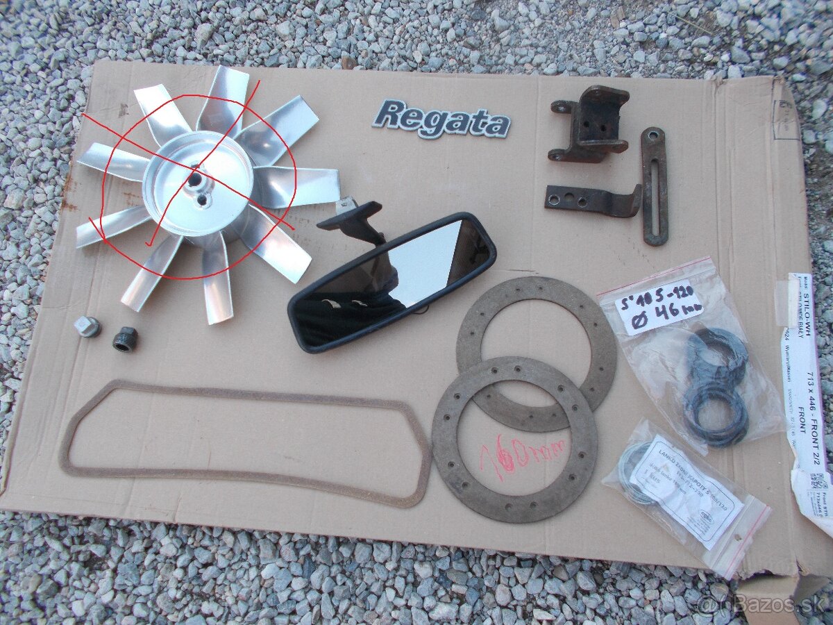 Predam pre skoda 105-120 zamky popolnik  napis Fiat Regata