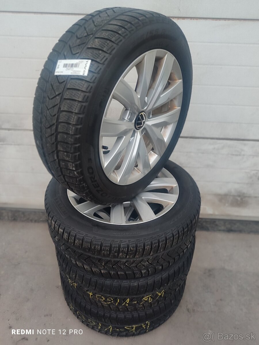 5x112 R17, 7J ET38, zimná sada s pneu 215/55 R17