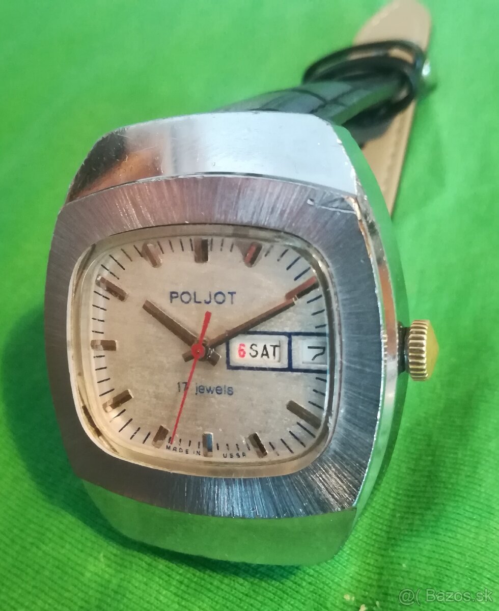 Pánske hodinky Poljot dvojdátum