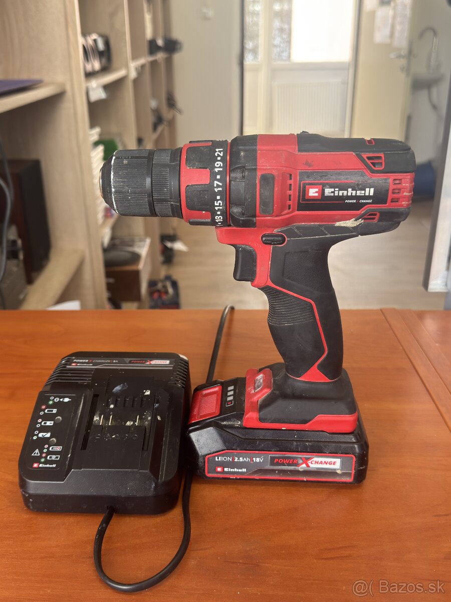 Akumulátorová vŕtačka Einhell TC-CD 18/35 Li + 2.5Ah batéria