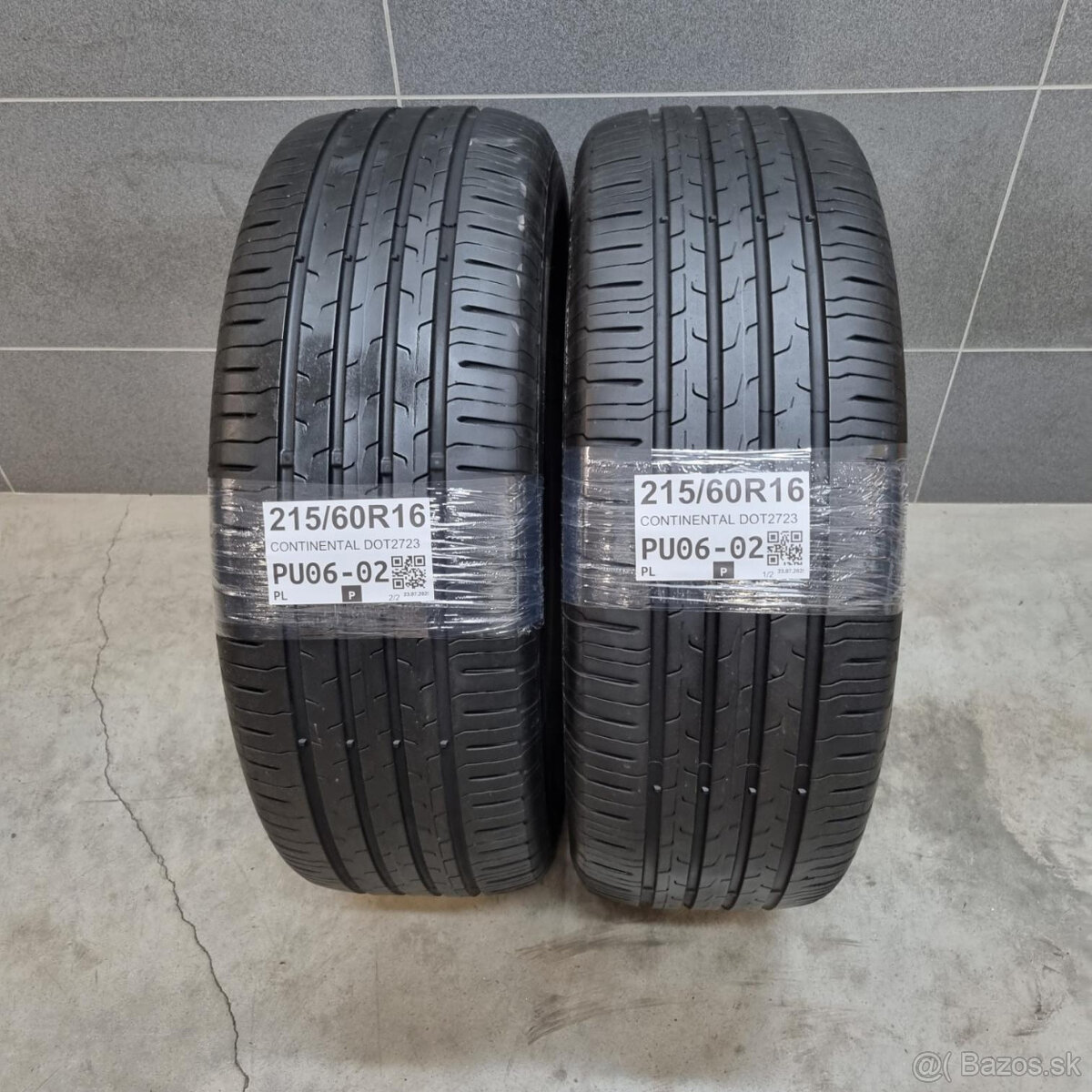 Letné pneumatiky 215/60 R16 CONTINENTAL DOT2723