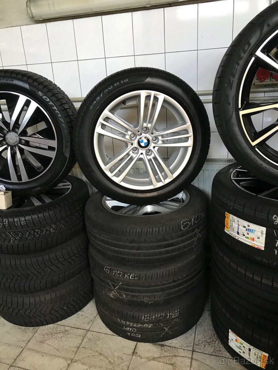 Orig.alu disky 8x18 BMW X3 s pneu 245/50 R18, 100€ kus