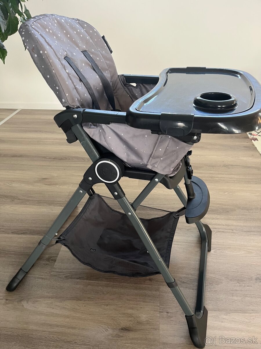 KINDERKRAFT Stolička jedálenská Foldee Grey