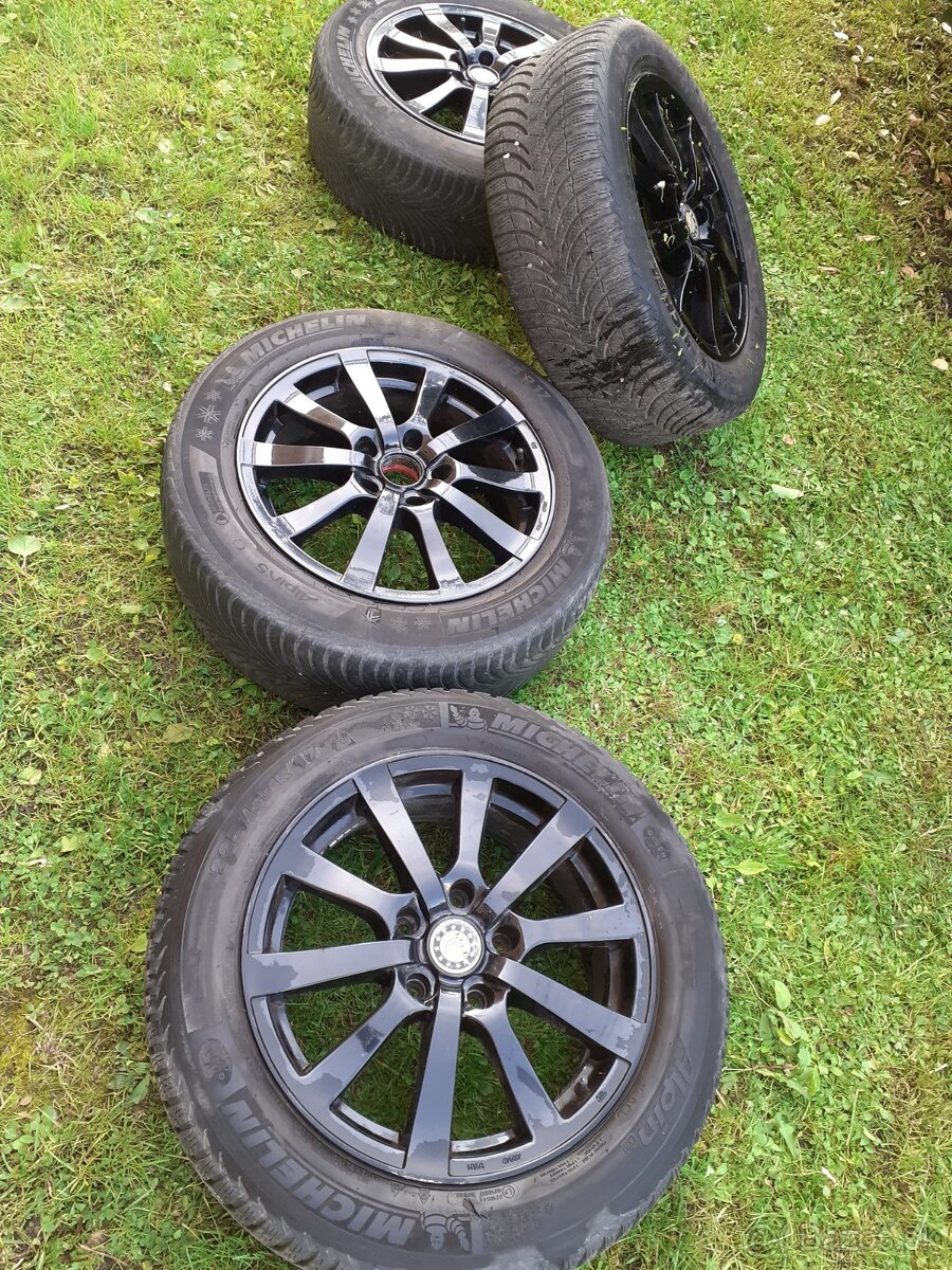 Predám elektróny platin. Čierne. R17, 7J 5x120