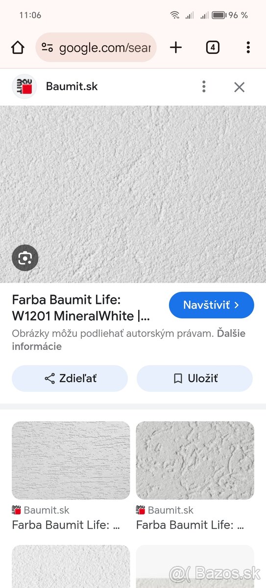 Fasáda Baumit silikontop mineral white 1.5 25 kg + uniprimer