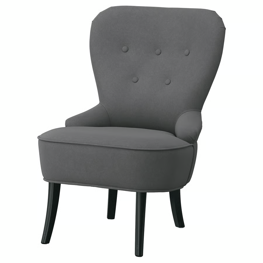 IKEA REMSTA kreslo - tmavosive