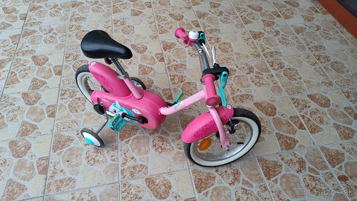 Detsky bicykel BTWIN unicorn 500 14palcov, 3-5rokov