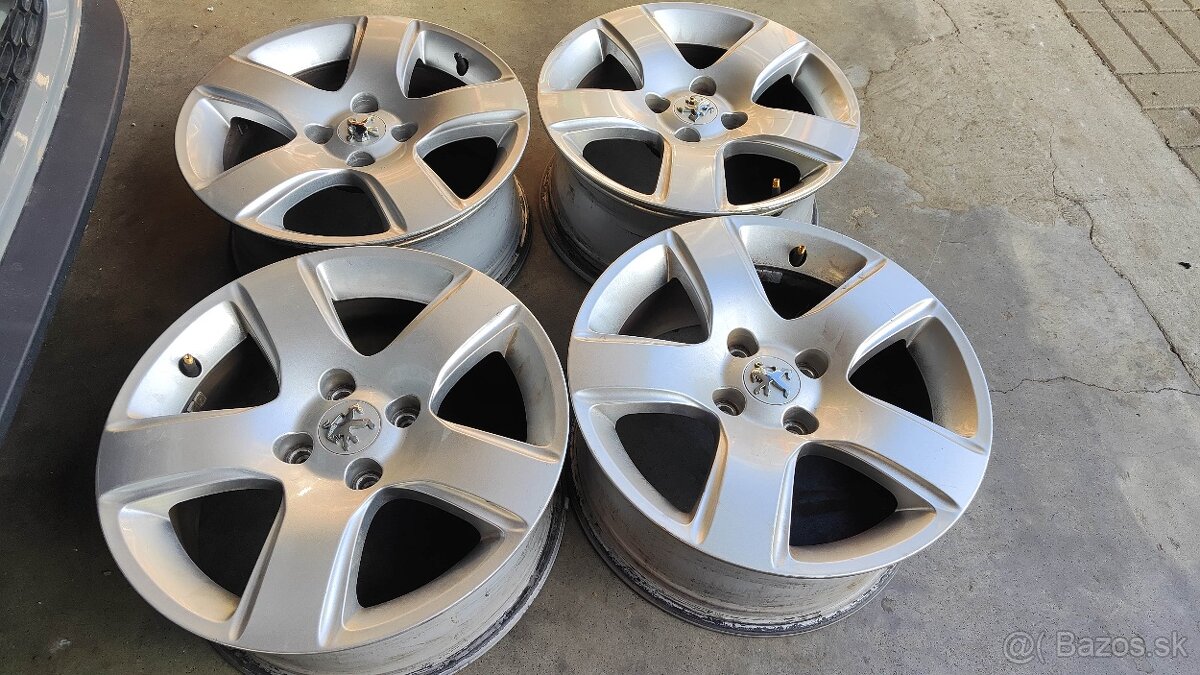4x108 R16 Peugeot originálne elektróny - sada