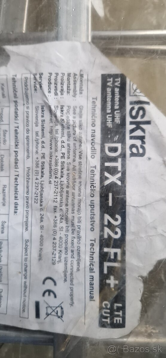 DVB-T antény - terestriál