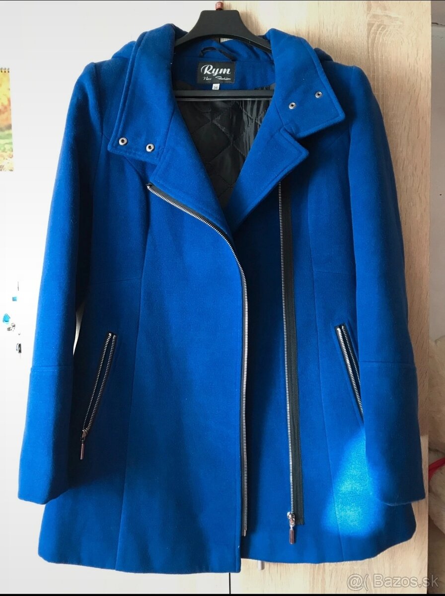 Krásny modrý kabát, veľkosť S