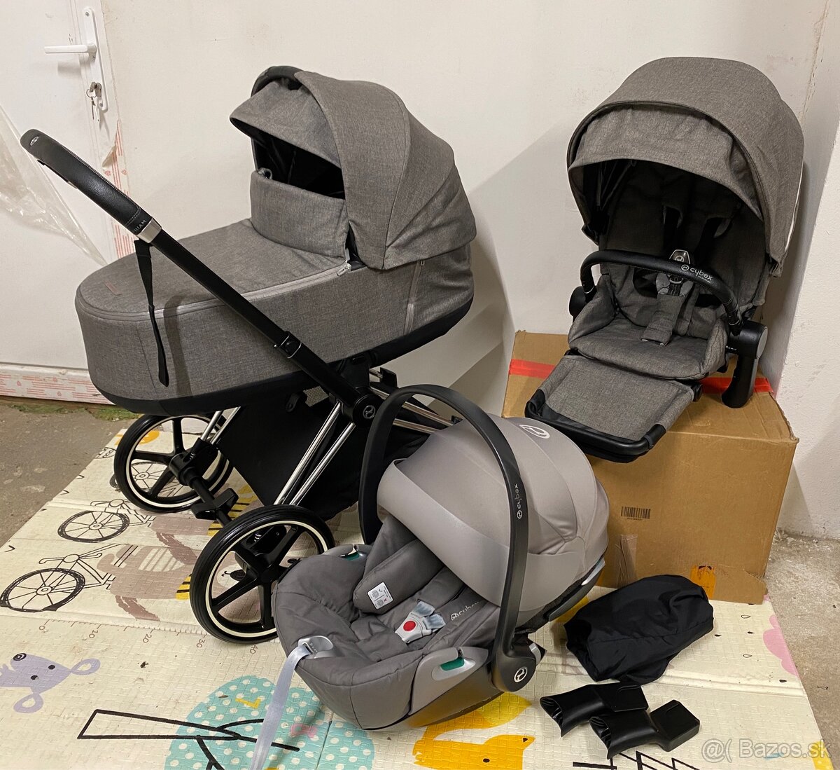Kočík Cybex Priam Manhattan Grey - Trojkombinácia