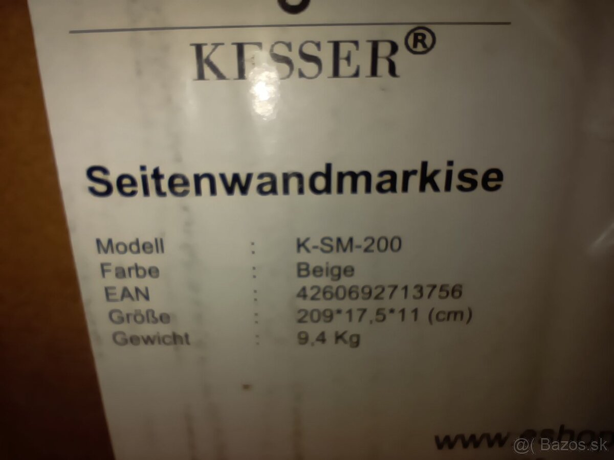 kesser k-sm-200 bočná markíza bezova
