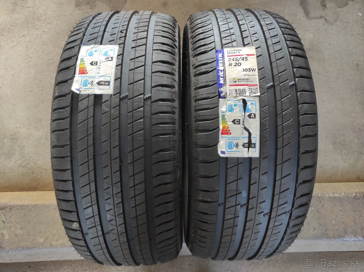 Letné pneumatiky 245/45 R20 Michelin 2ks