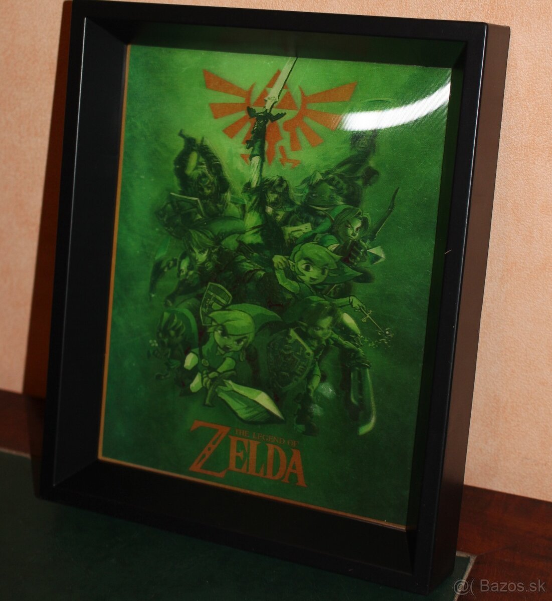 Legend of ZELDA 3D Lenticular Frame Nintendo / Limitovaná ed
