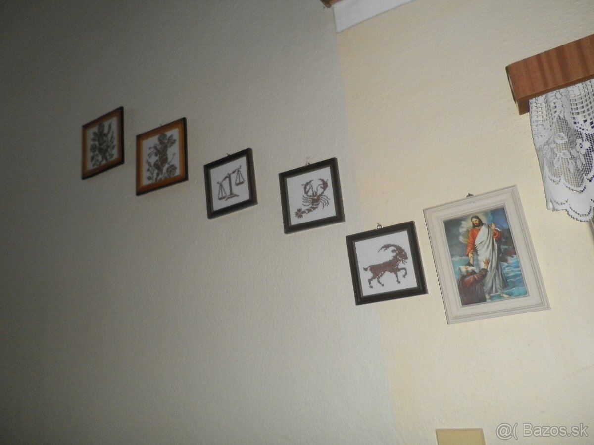 obrazky znamenia, vyšívané a hačkované dečky