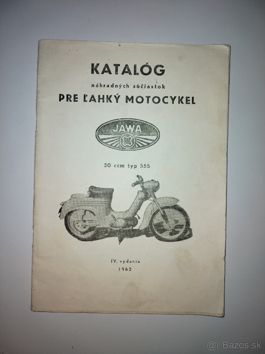Jawa 555 katalog náhradných dielov