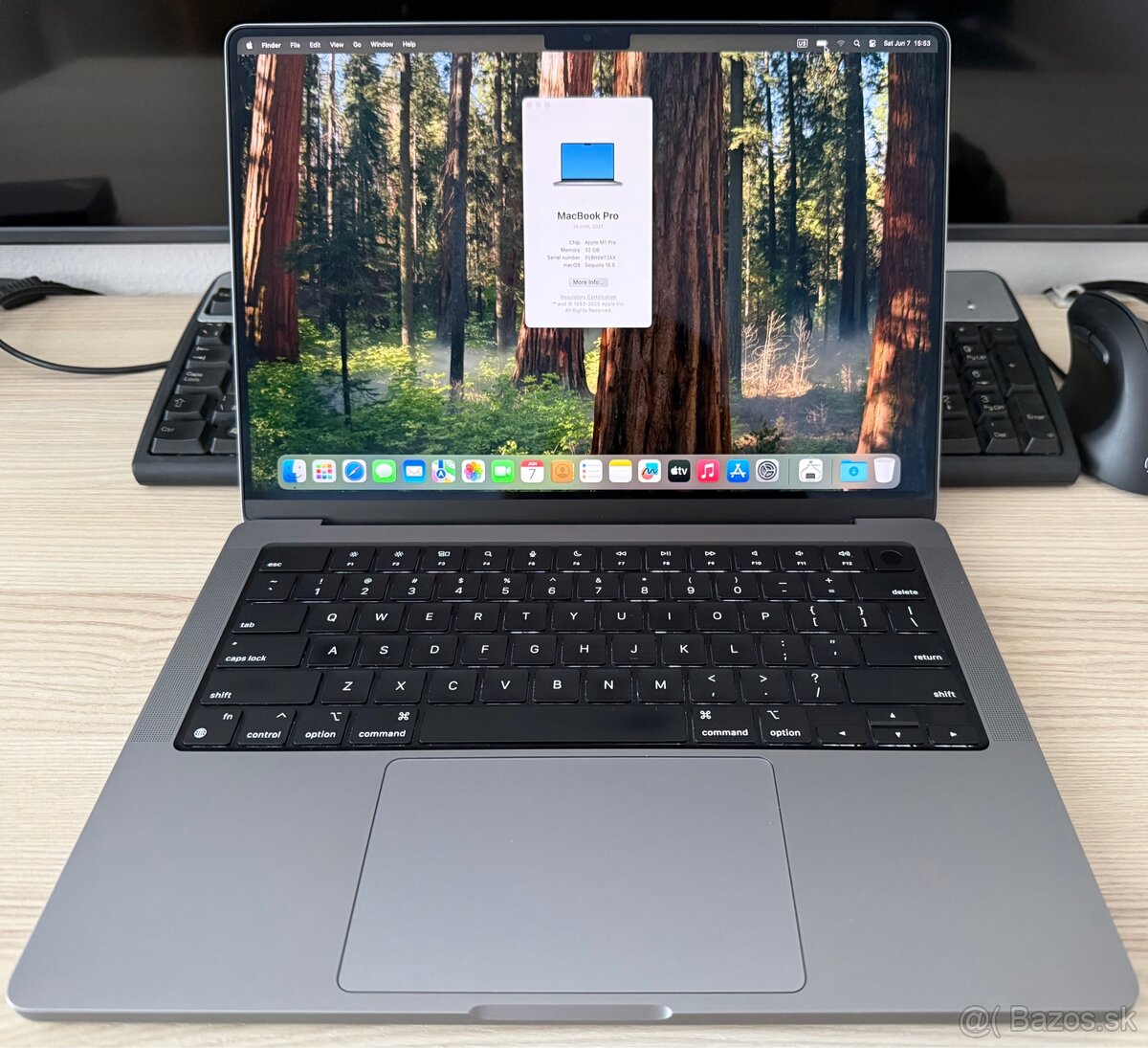 MacBook Pro 14” 2021 M1 chip A2442 32GB/512GB - 100% stav