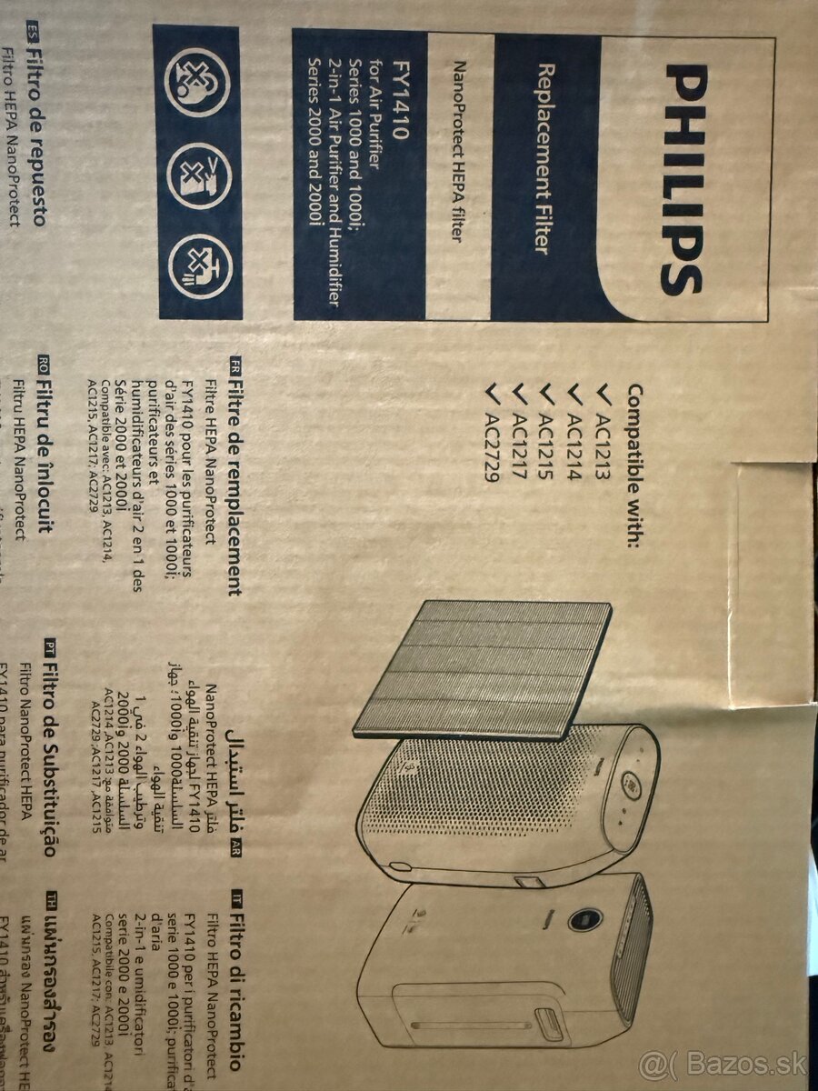 Philips filtre do čističky vzduchu FY1413 a FY1410