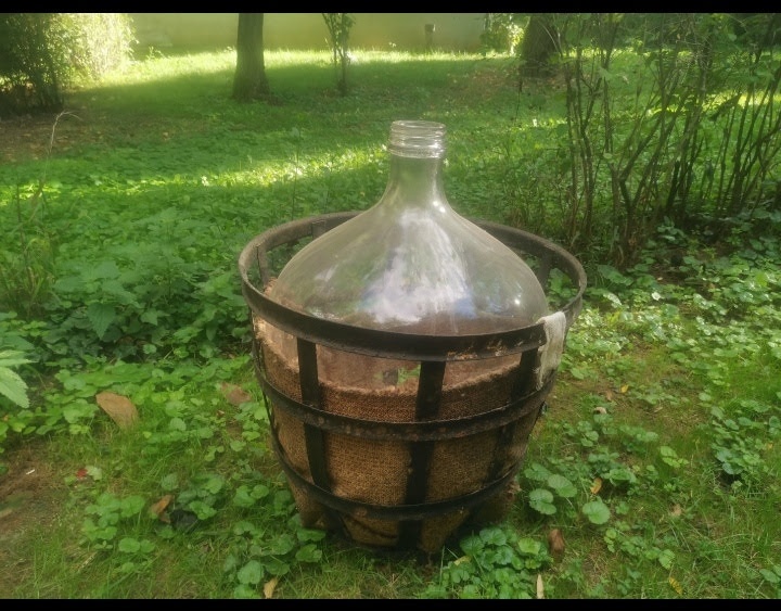 sklenený demižon 50l