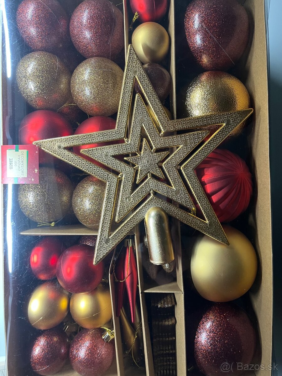 Vianočné ozdoby na stromček, 100 ks