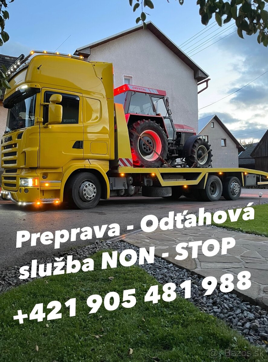 ODŤAHOVÁ SLUŽBA, PREPRAVA STROJOV ODŤAH