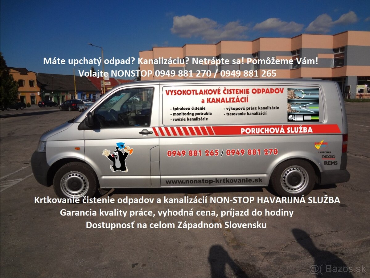Malacky čistenie odpadov a kanalizácie krtkovanie monitoring