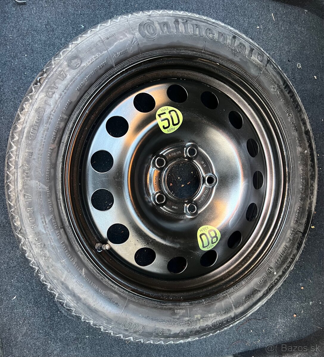 BMW 5 E60 E61 dojazdové koleso rezerva r17