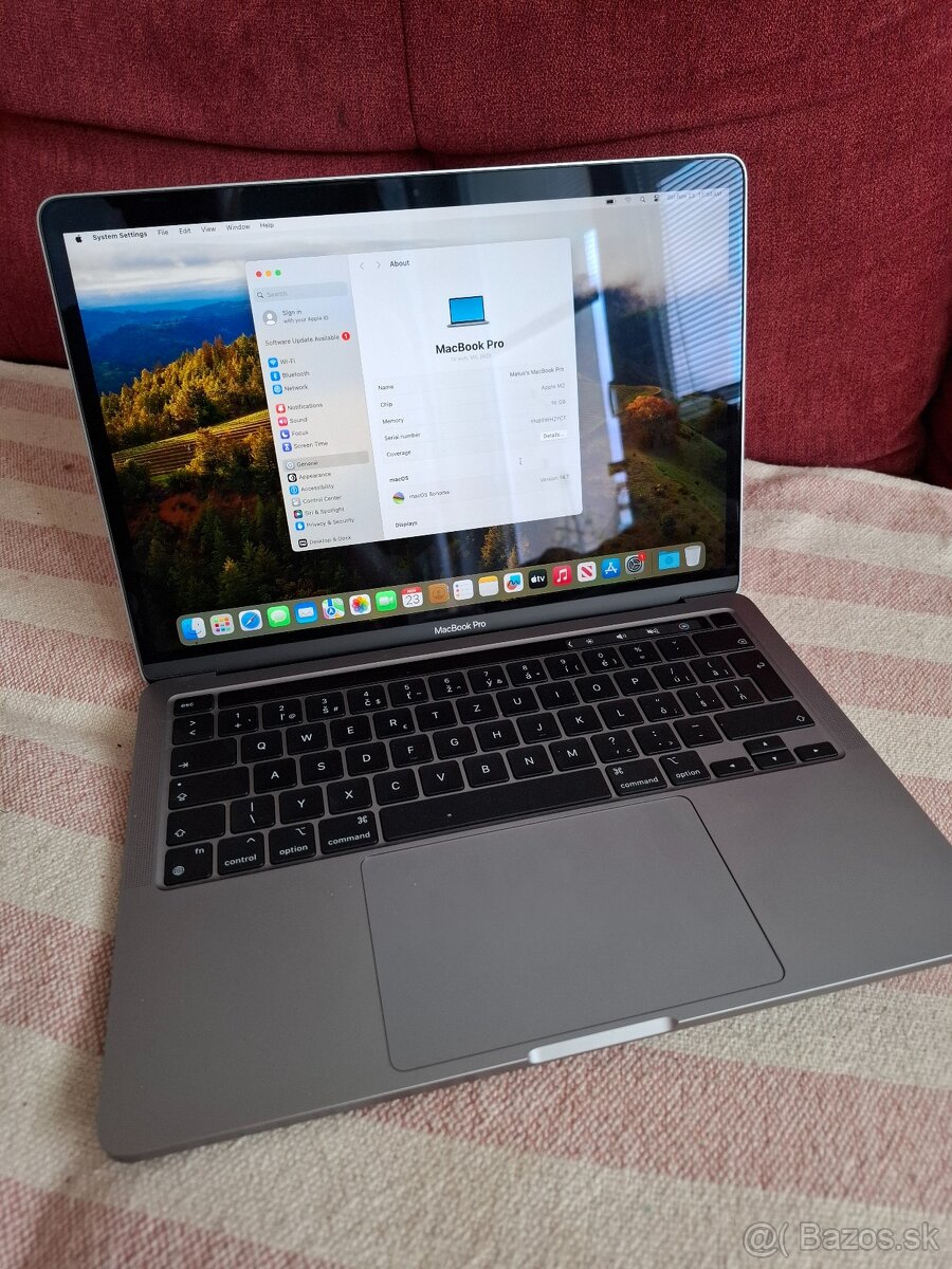 Predám MacBook Pro 13 inch, M2, 2022