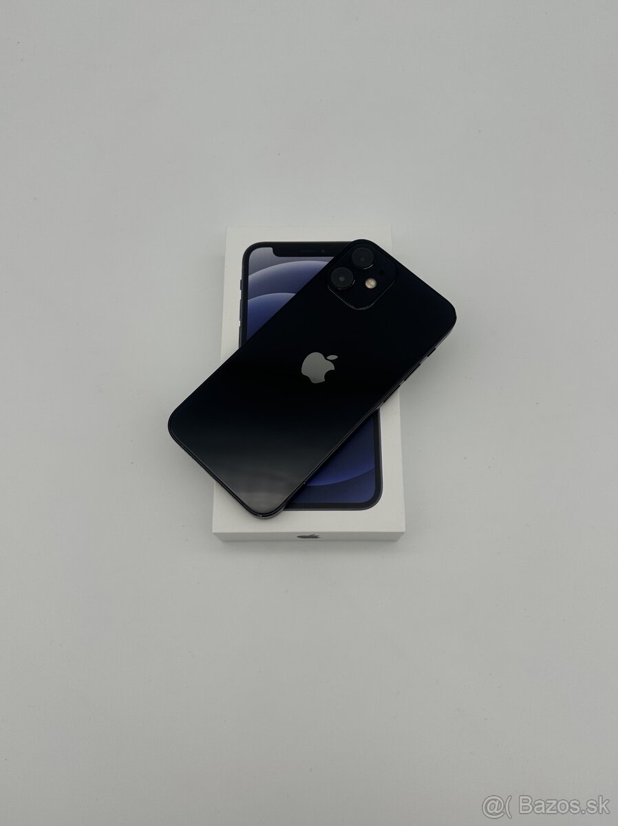 iPhone 12 Mini 64GB Black (100% Batéria) + DARČEK