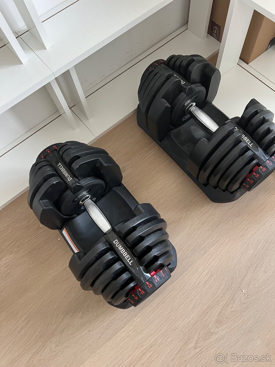 2ks činky 40kg + lavicka