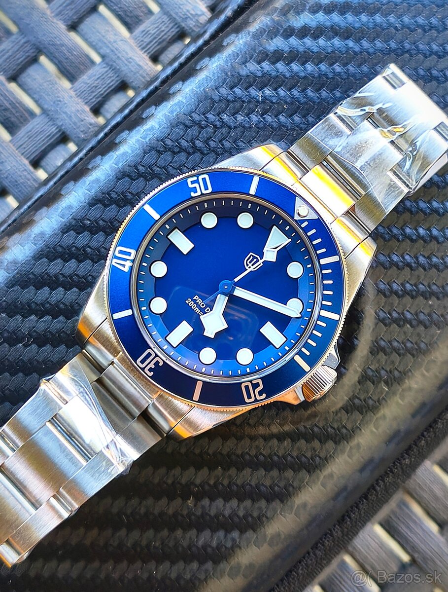 Luxusné hodinky Watchdives Deep Blue - Zafír , 200M, Nové